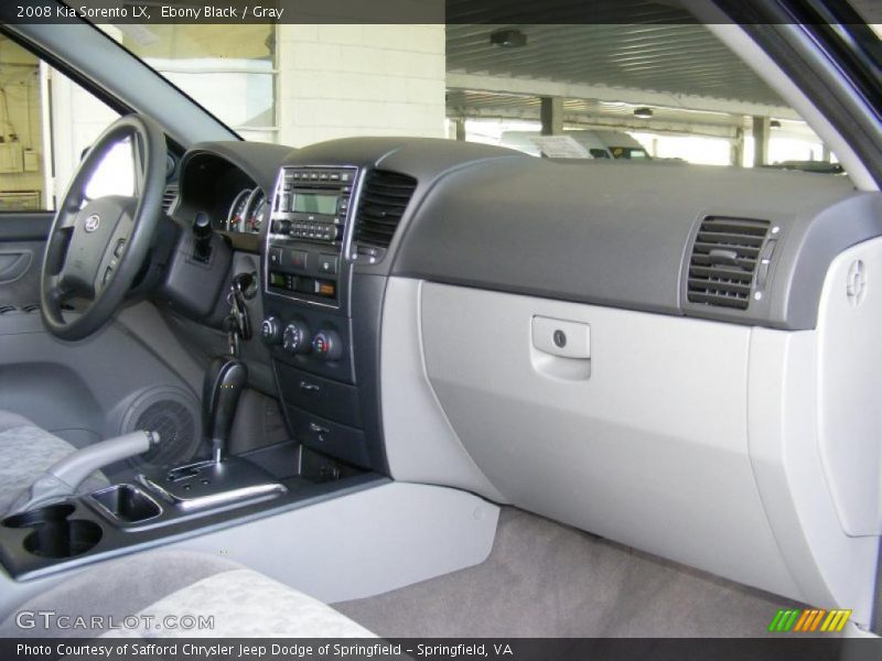Ebony Black / Gray 2008 Kia Sorento LX