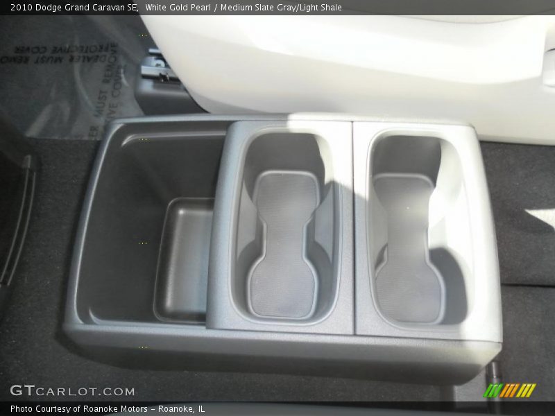 White Gold Pearl / Medium Slate Gray/Light Shale 2010 Dodge Grand Caravan SE