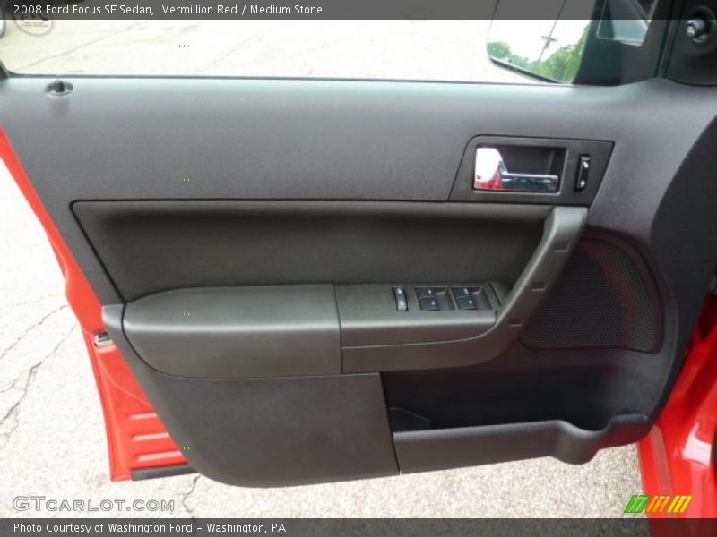 Vermillion Red / Medium Stone 2008 Ford Focus SE Sedan