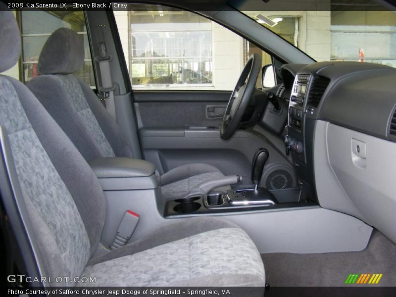Ebony Black / Gray 2008 Kia Sorento LX