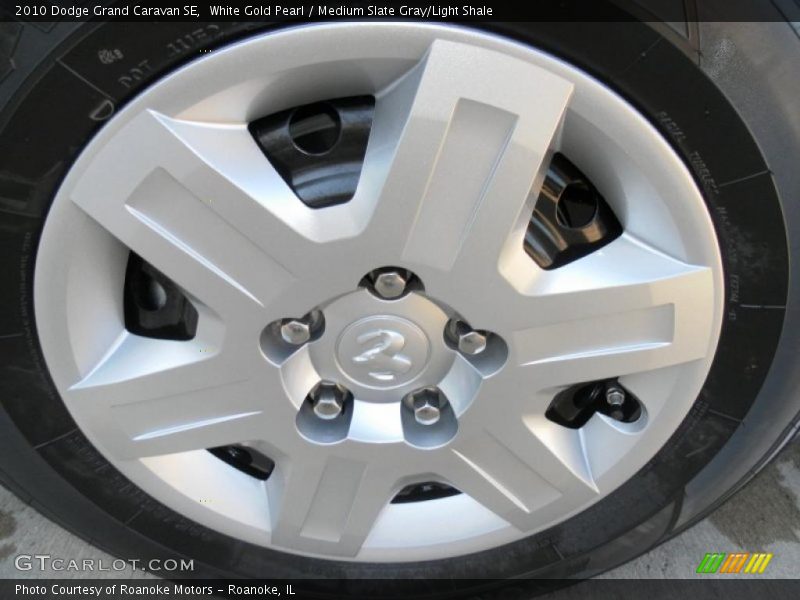 White Gold Pearl / Medium Slate Gray/Light Shale 2010 Dodge Grand Caravan SE