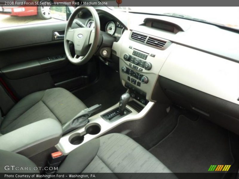 Vermillion Red / Medium Stone 2008 Ford Focus SE Sedan