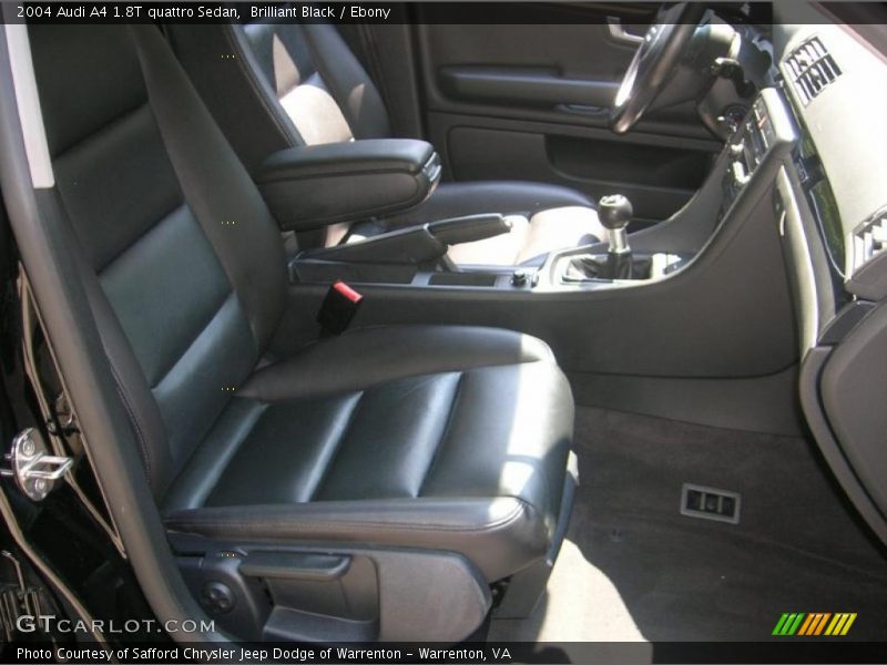 Brilliant Black / Ebony 2004 Audi A4 1.8T quattro Sedan