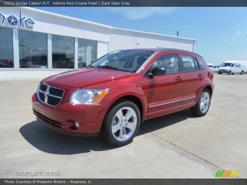 Inferno Red Crystal Pearl / Dark Slate Gray 2010 Dodge Caliber R/T