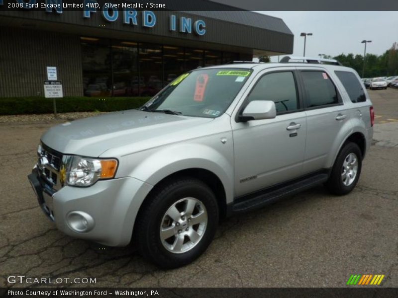 Silver Metallic / Stone 2008 Ford Escape Limited 4WD
