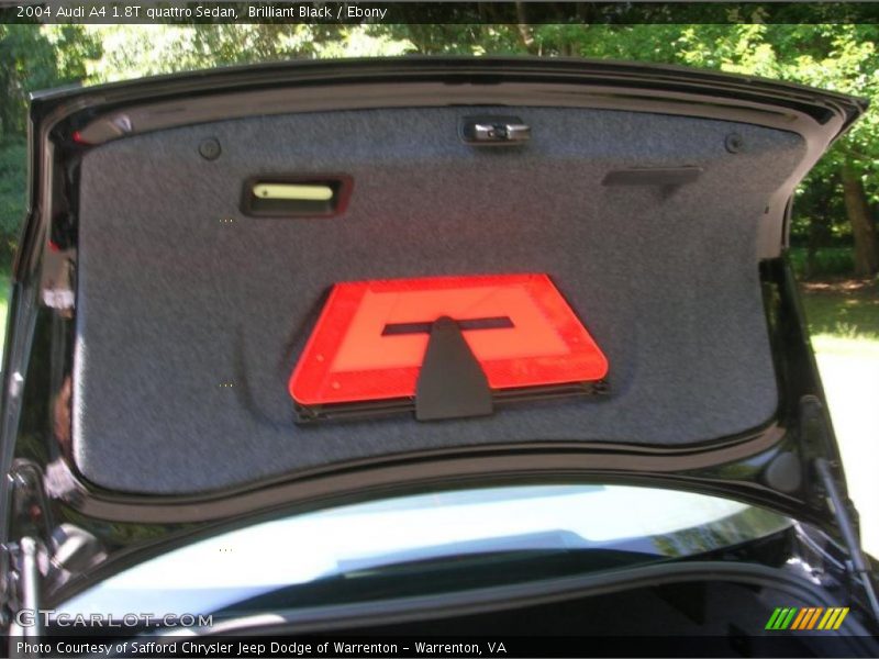 Brilliant Black / Ebony 2004 Audi A4 1.8T quattro Sedan