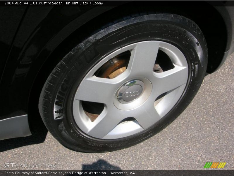 Brilliant Black / Ebony 2004 Audi A4 1.8T quattro Sedan
