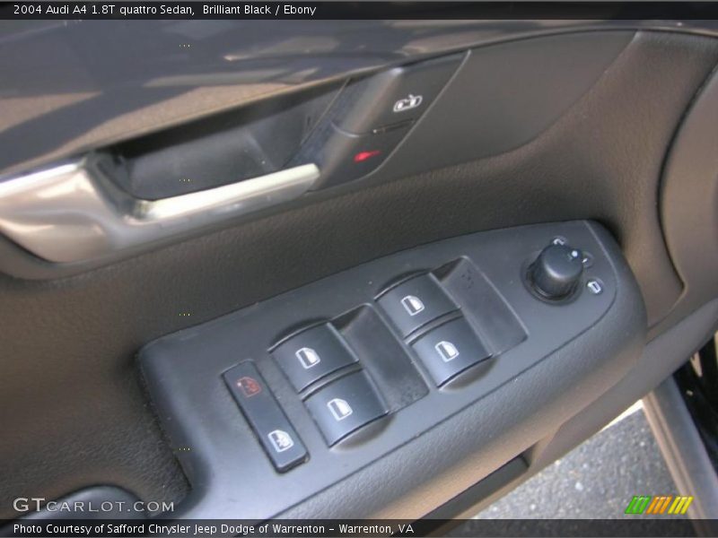 Brilliant Black / Ebony 2004 Audi A4 1.8T quattro Sedan