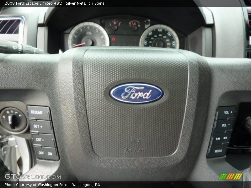 Silver Metallic / Stone 2008 Ford Escape Limited 4WD