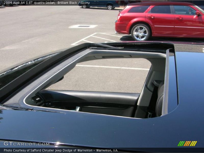 Brilliant Black / Ebony 2004 Audi A4 1.8T quattro Sedan