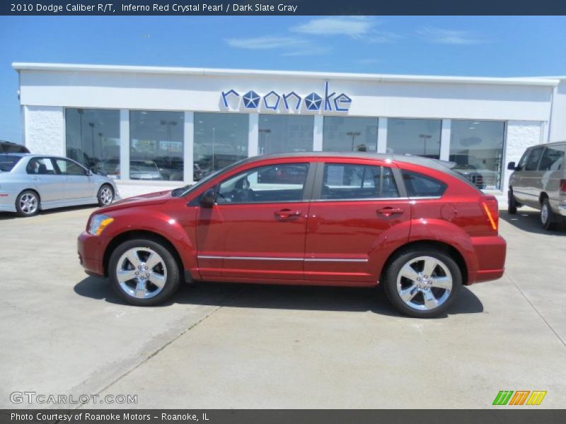 Inferno Red Crystal Pearl / Dark Slate Gray 2010 Dodge Caliber R/T