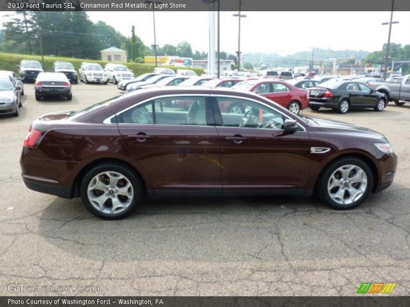 Cinnamon Red Metallic / Light Stone 2010 Ford Taurus SEL