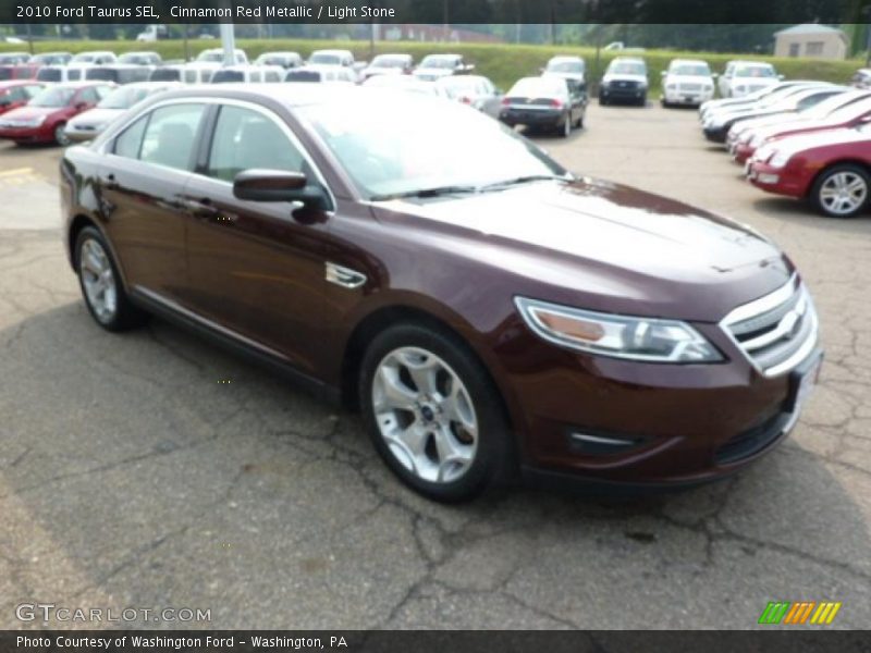 Cinnamon Red Metallic / Light Stone 2010 Ford Taurus SEL