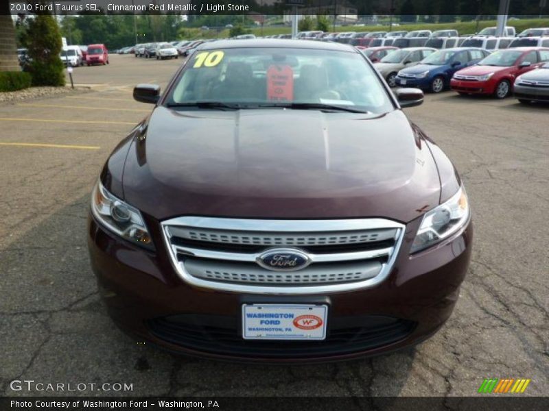 Cinnamon Red Metallic / Light Stone 2010 Ford Taurus SEL
