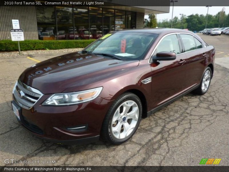 Cinnamon Red Metallic / Light Stone 2010 Ford Taurus SEL