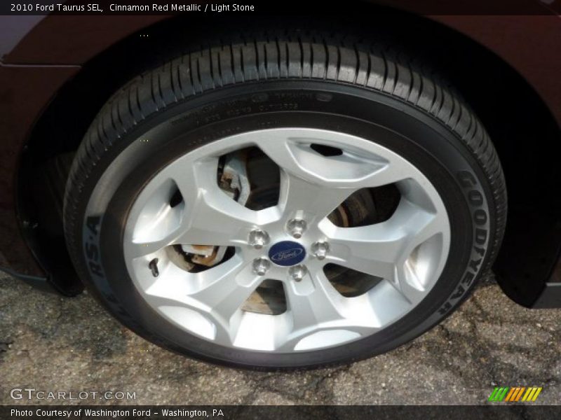 Cinnamon Red Metallic / Light Stone 2010 Ford Taurus SEL