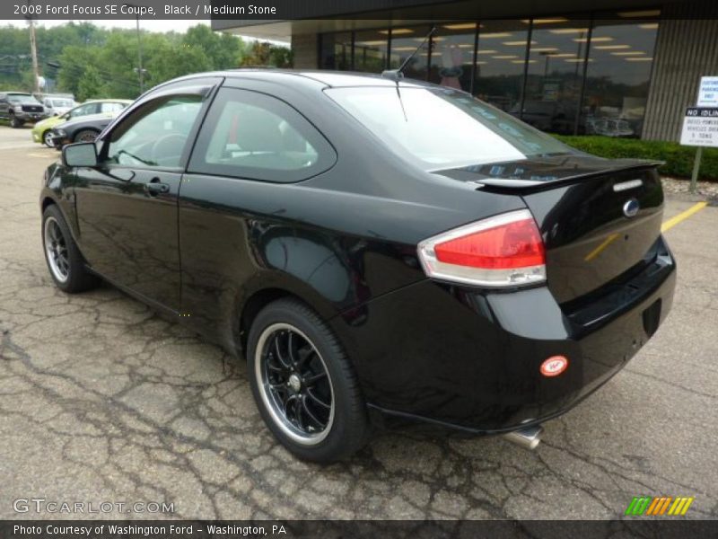 Black / Medium Stone 2008 Ford Focus SE Coupe