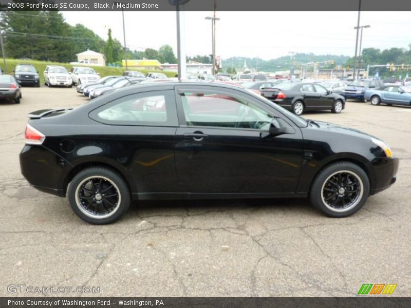 Black / Medium Stone 2008 Ford Focus SE Coupe