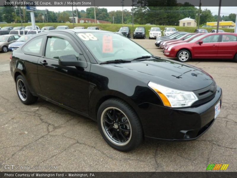 Black / Medium Stone 2008 Ford Focus SE Coupe
