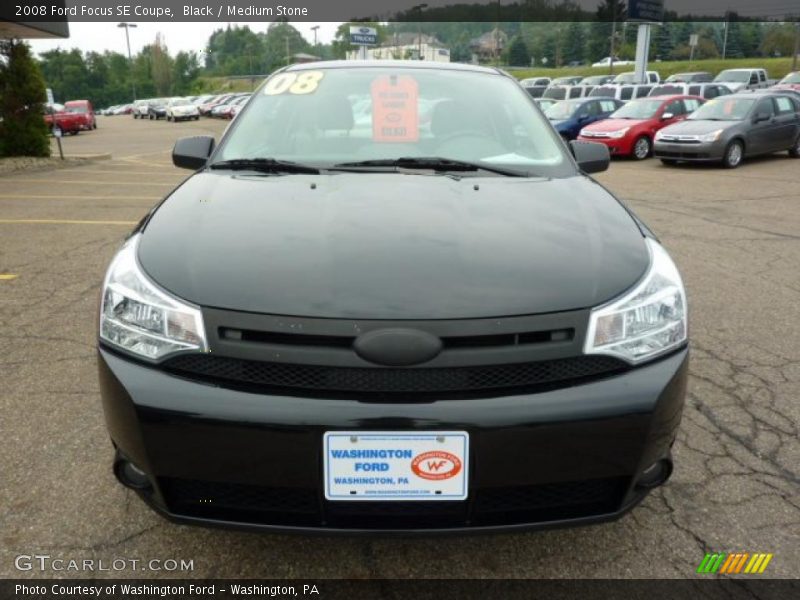 Black / Medium Stone 2008 Ford Focus SE Coupe