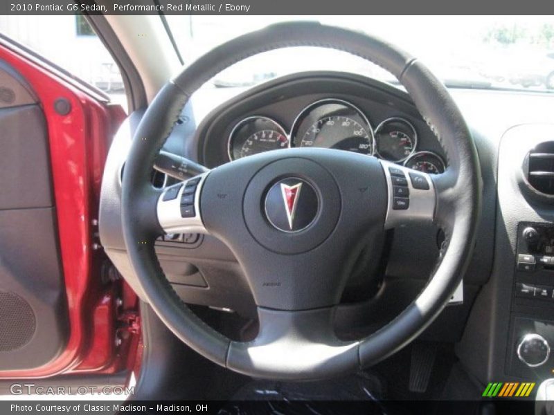 Performance Red Metallic / Ebony 2010 Pontiac G6 Sedan