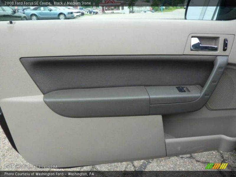 Black / Medium Stone 2008 Ford Focus SE Coupe