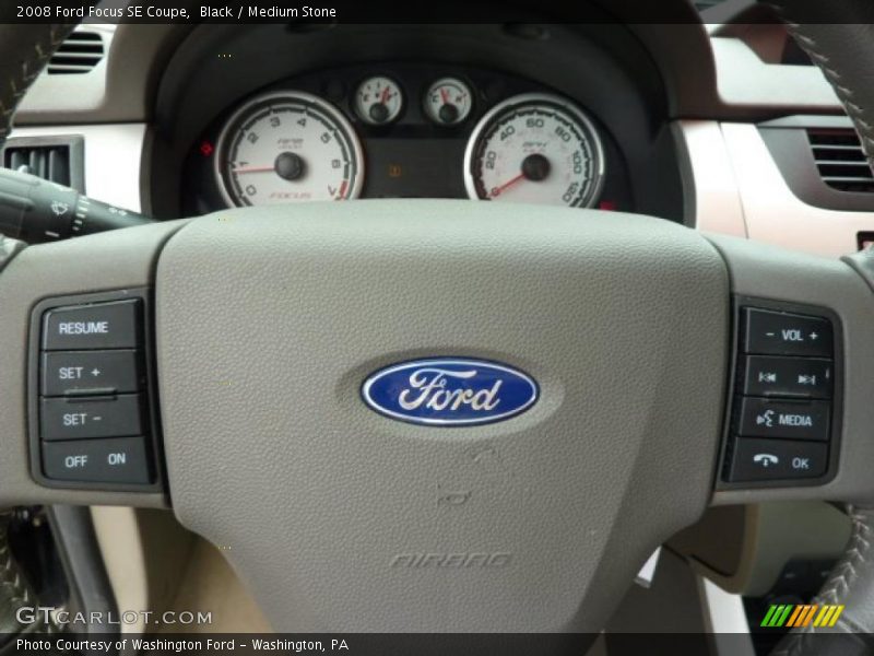 Black / Medium Stone 2008 Ford Focus SE Coupe