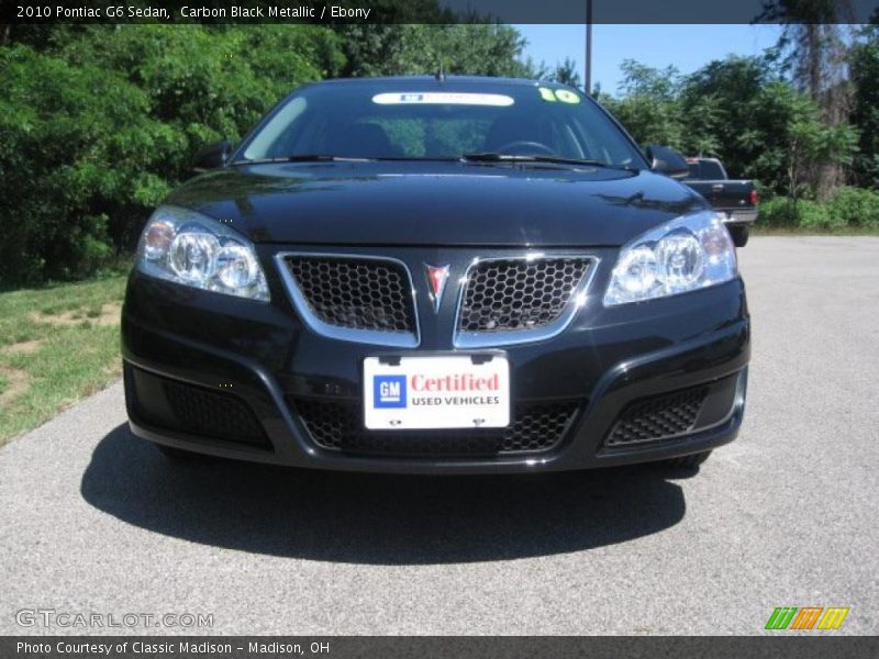 Carbon Black Metallic / Ebony 2010 Pontiac G6 Sedan