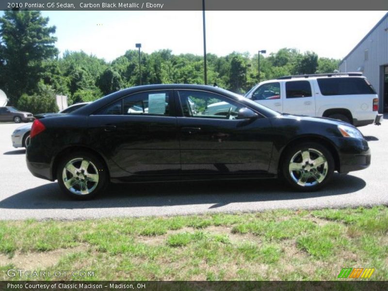 Carbon Black Metallic / Ebony 2010 Pontiac G6 Sedan