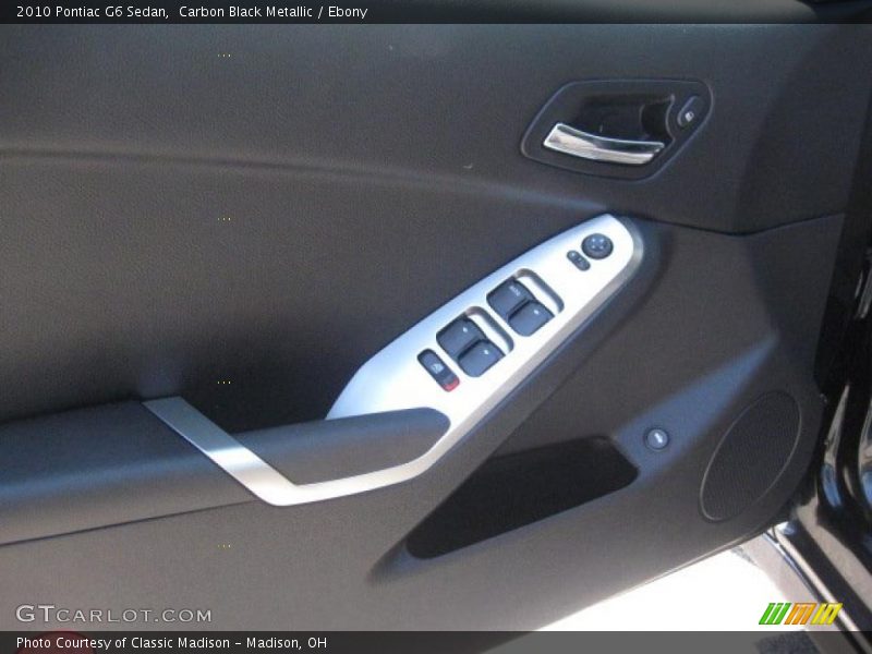 Carbon Black Metallic / Ebony 2010 Pontiac G6 Sedan
