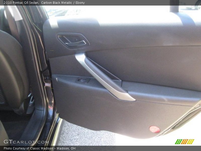 Carbon Black Metallic / Ebony 2010 Pontiac G6 Sedan