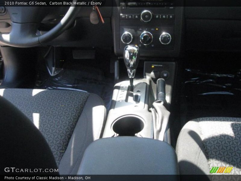 Carbon Black Metallic / Ebony 2010 Pontiac G6 Sedan