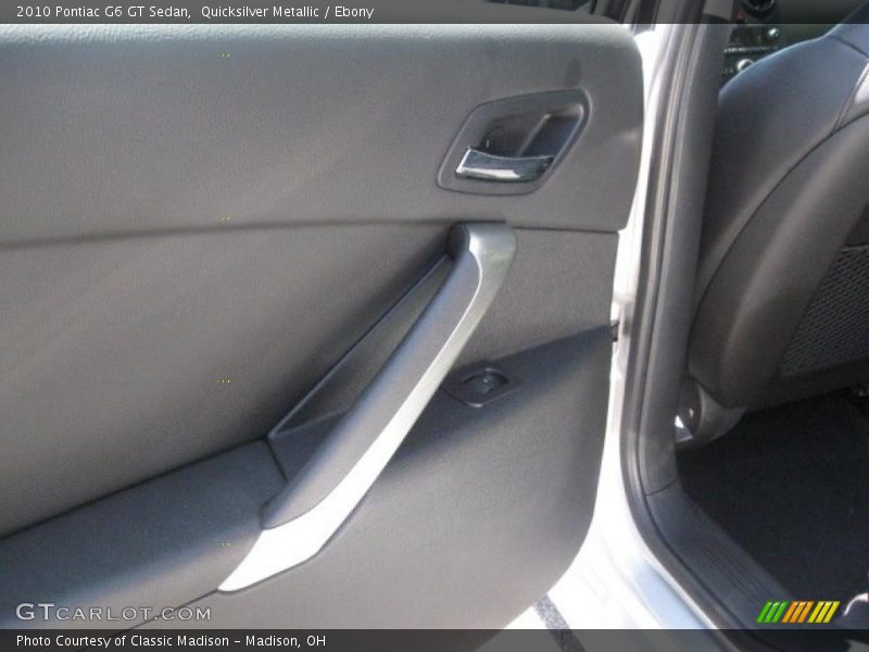 Quicksilver Metallic / Ebony 2010 Pontiac G6 GT Sedan