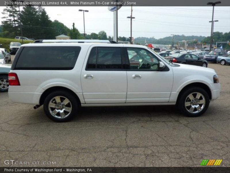 White Platinum Tri-Coat Metallic / Stone 2009 Ford Expedition EL Limited 4x4