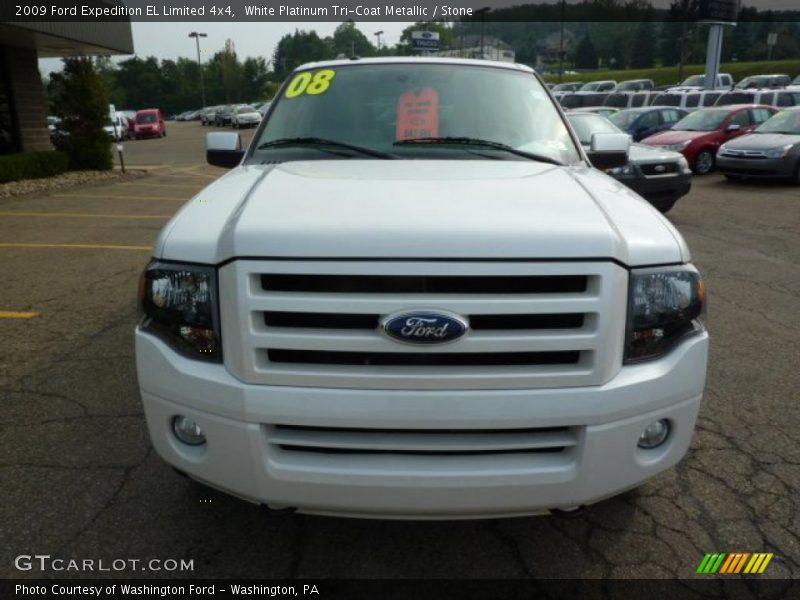 White Platinum Tri-Coat Metallic / Stone 2009 Ford Expedition EL Limited 4x4