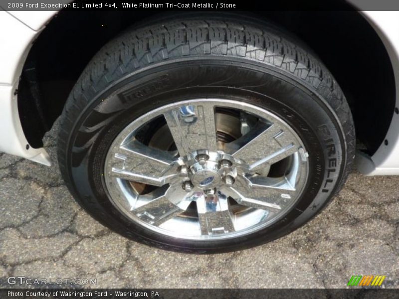 White Platinum Tri-Coat Metallic / Stone 2009 Ford Expedition EL Limited 4x4