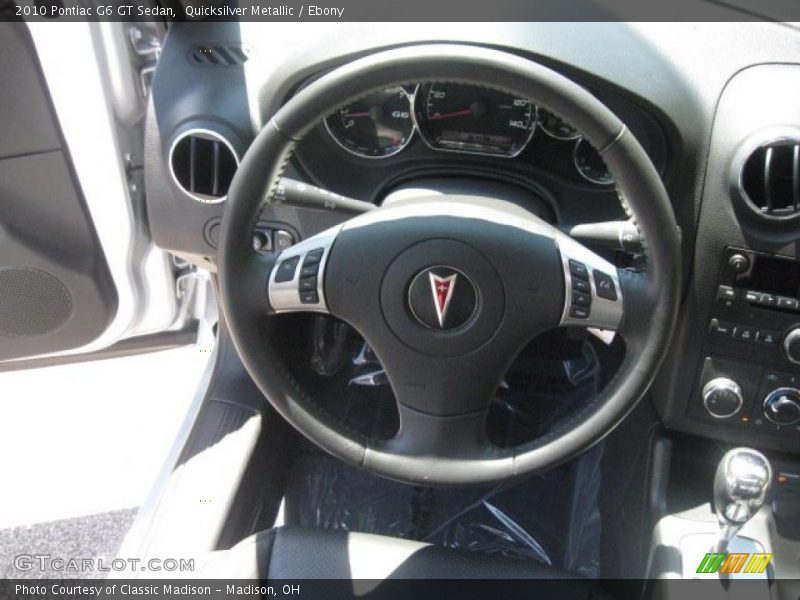 Quicksilver Metallic / Ebony 2010 Pontiac G6 GT Sedan