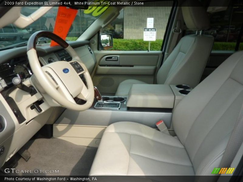 White Platinum Tri-Coat Metallic / Stone 2009 Ford Expedition EL Limited 4x4
