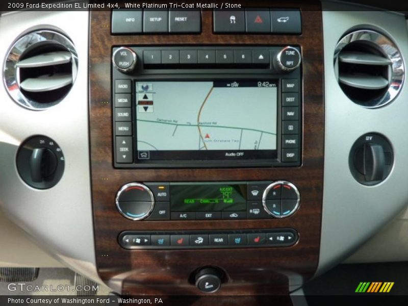 White Platinum Tri-Coat Metallic / Stone 2009 Ford Expedition EL Limited 4x4