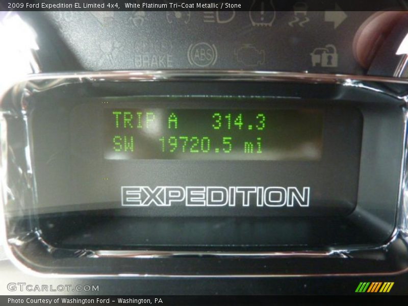 White Platinum Tri-Coat Metallic / Stone 2009 Ford Expedition EL Limited 4x4