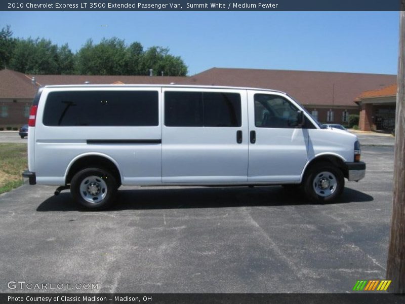 Summit White / Medium Pewter 2010 Chevrolet Express LT 3500 Extended Passenger Van