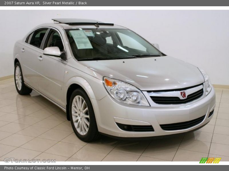 Silver Pearl Metallic / Black 2007 Saturn Aura XR