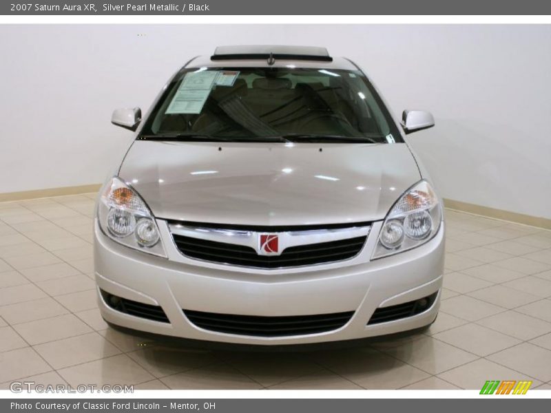 Silver Pearl Metallic / Black 2007 Saturn Aura XR