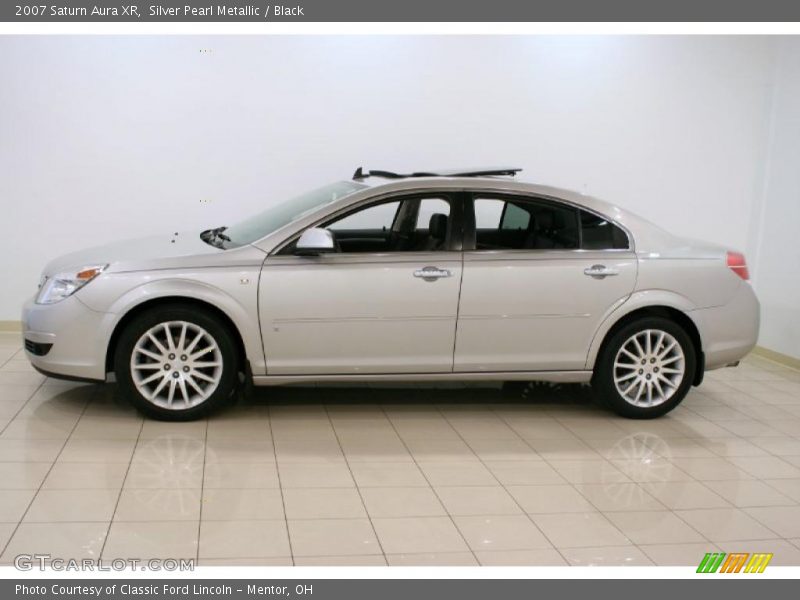 Silver Pearl Metallic / Black 2007 Saturn Aura XR