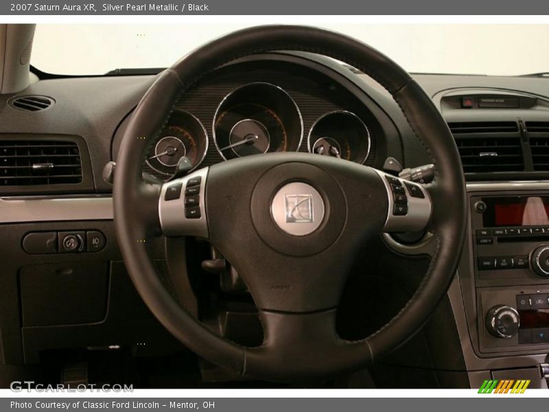Silver Pearl Metallic / Black 2007 Saturn Aura XR