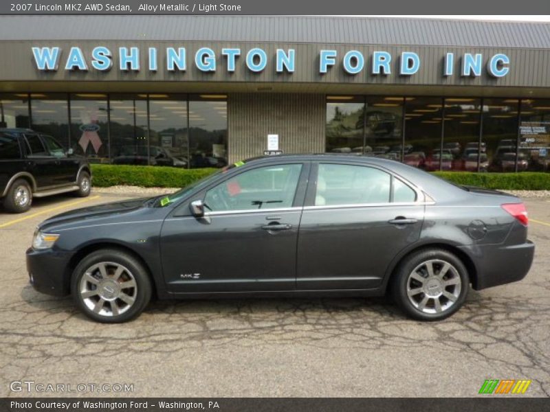 Alloy Metallic / Light Stone 2007 Lincoln MKZ AWD Sedan