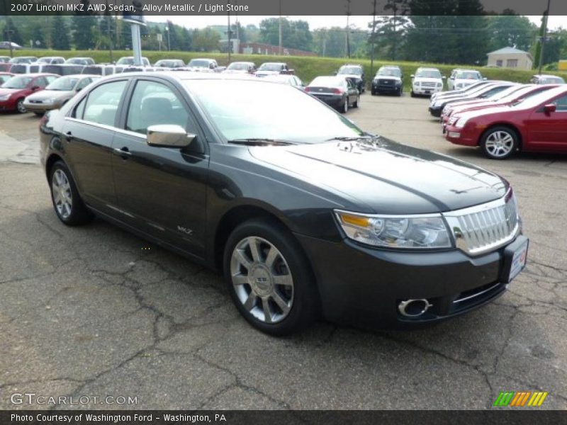 Alloy Metallic / Light Stone 2007 Lincoln MKZ AWD Sedan