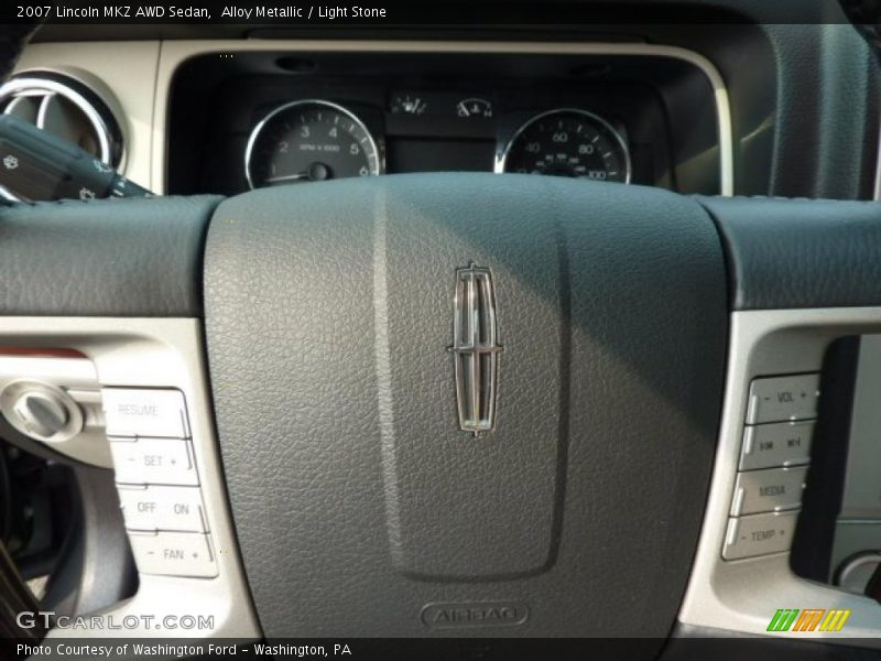 Alloy Metallic / Light Stone 2007 Lincoln MKZ AWD Sedan