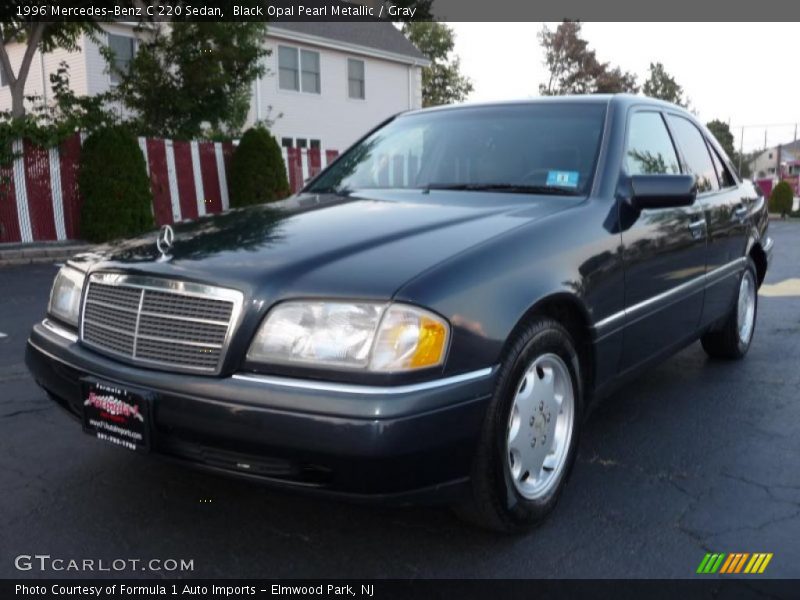 Black Opal Pearl Metallic / Gray 1996 Mercedes-Benz C 220 Sedan