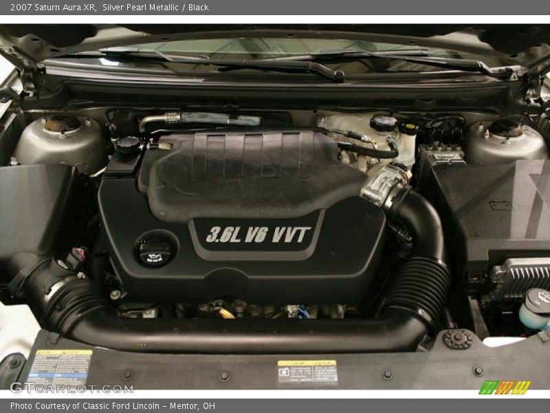 Silver Pearl Metallic / Black 2007 Saturn Aura XR
